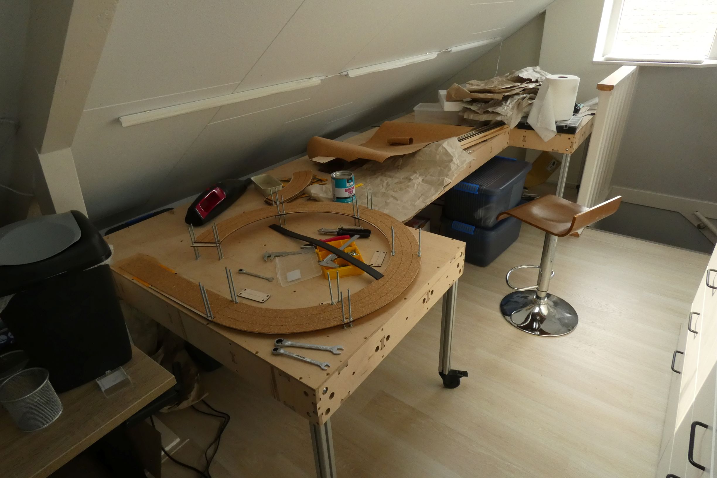 5/9 van de stijglus gedaan.