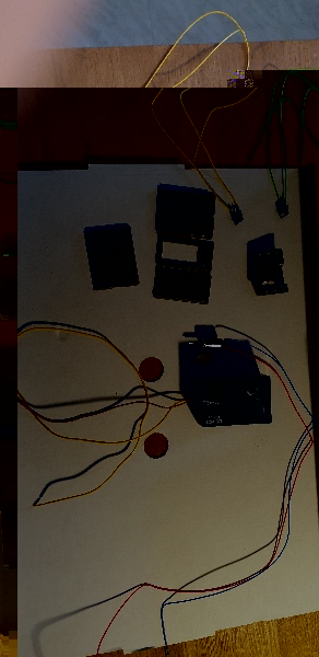 De elektrische onderdelen met draadjes